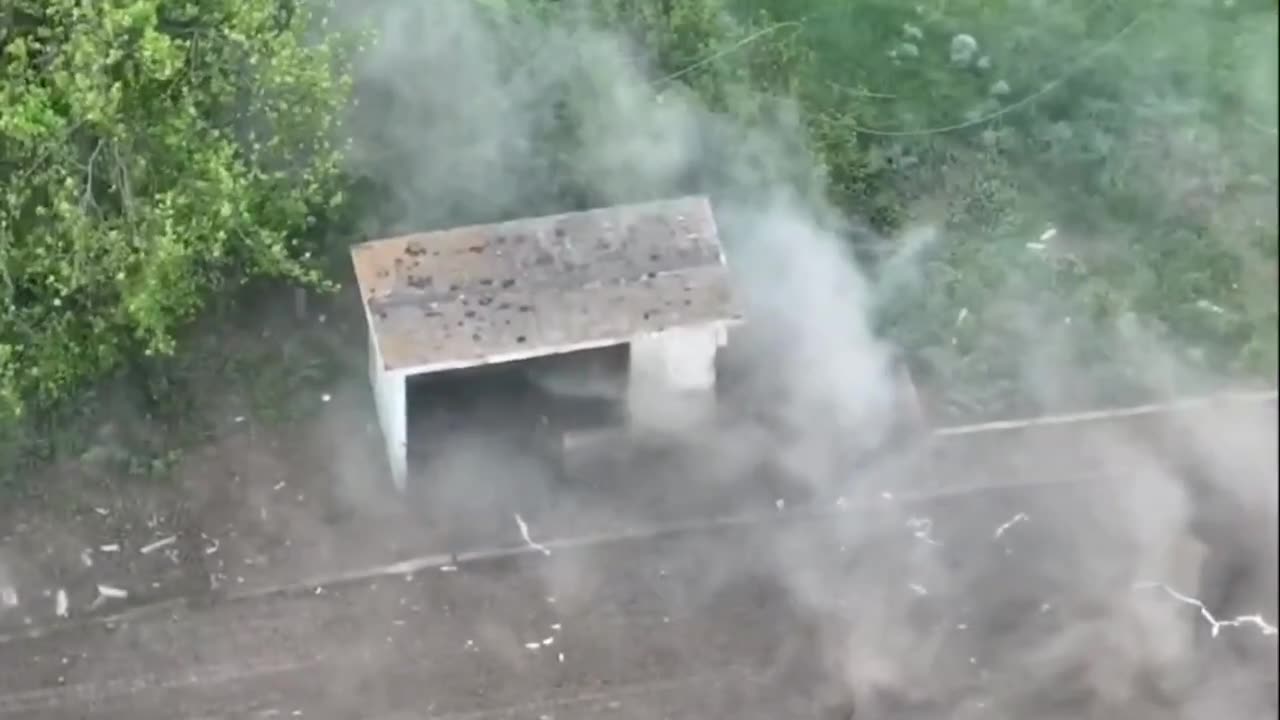 Drone Strike on a Russian Checkpoint in Zaporiezhia