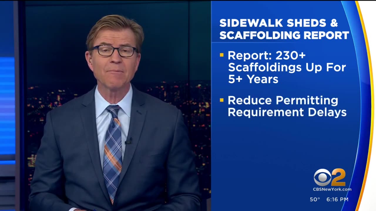 Effort to crack down on long-standing sidewalk sheds