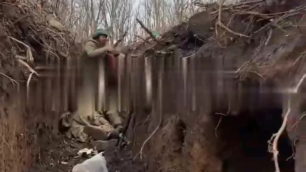 Dead Georgians in Trenches