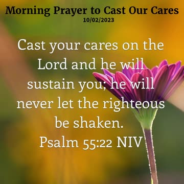Morning Prayer to Cast Our Cares to God #youtubeshorts #godslove #jesus #grace #mercy #faith #fyp