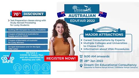 Dream On Educational Consultancy Announces Australian Education Fair 2022