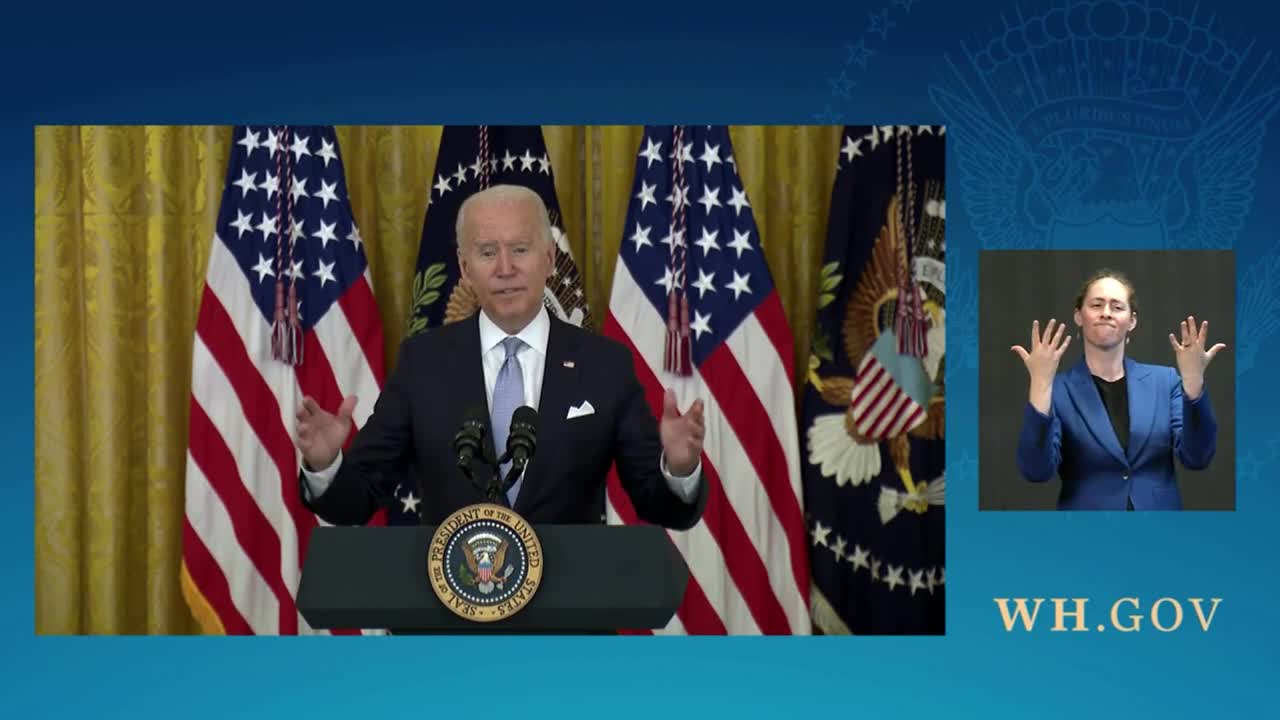 President Joe Biden delivers remarks laying out the next steps to get more Americans vaccinated.