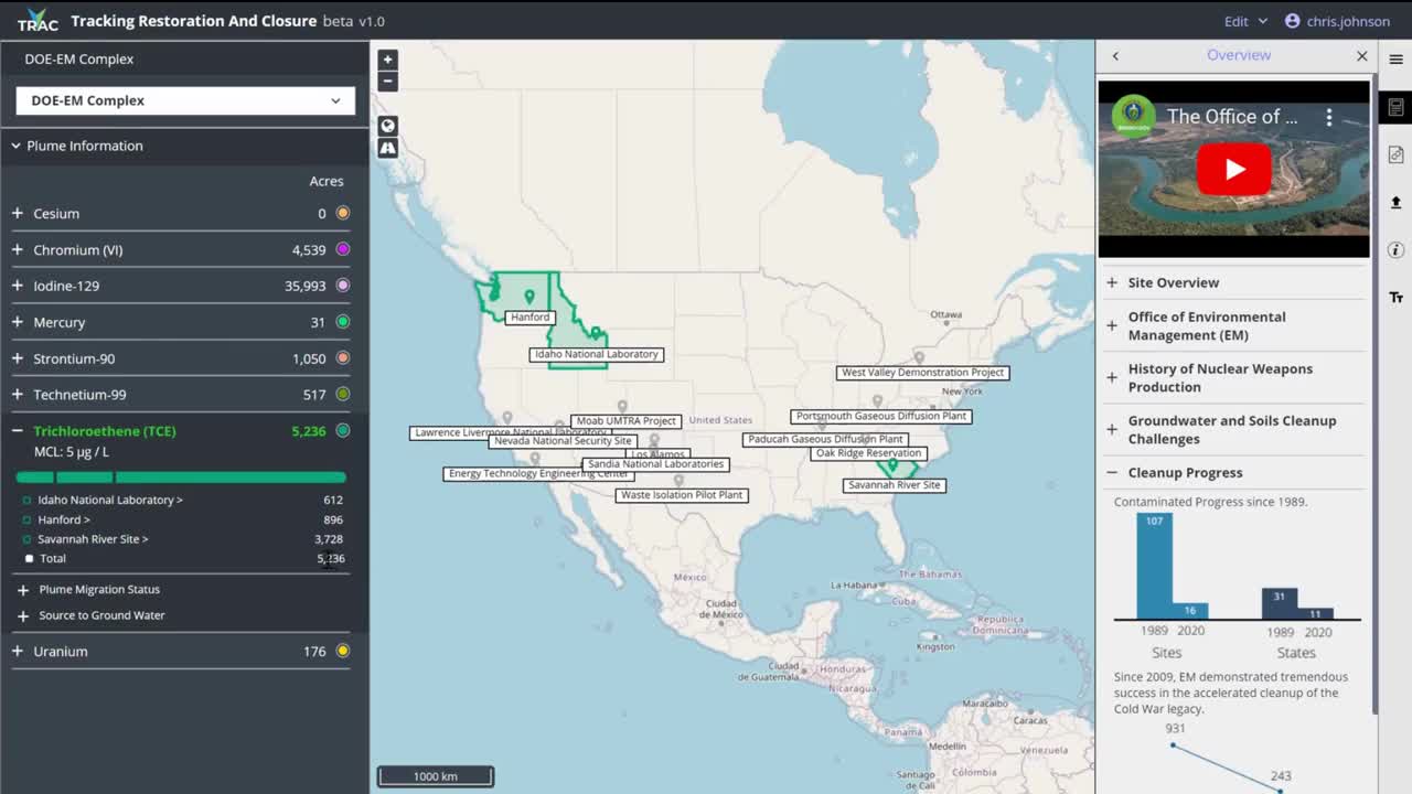 Office of Environmental Management announces new Tracking Restoration And Closur_2