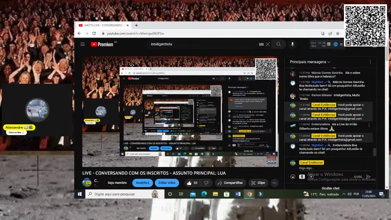 Canal EvidĂȘncias - Mwmgw8K0PSw - LIVE - CONVERSANDO COM OS INSCRITOS - ASSUNTO PRINCIPAL LUA