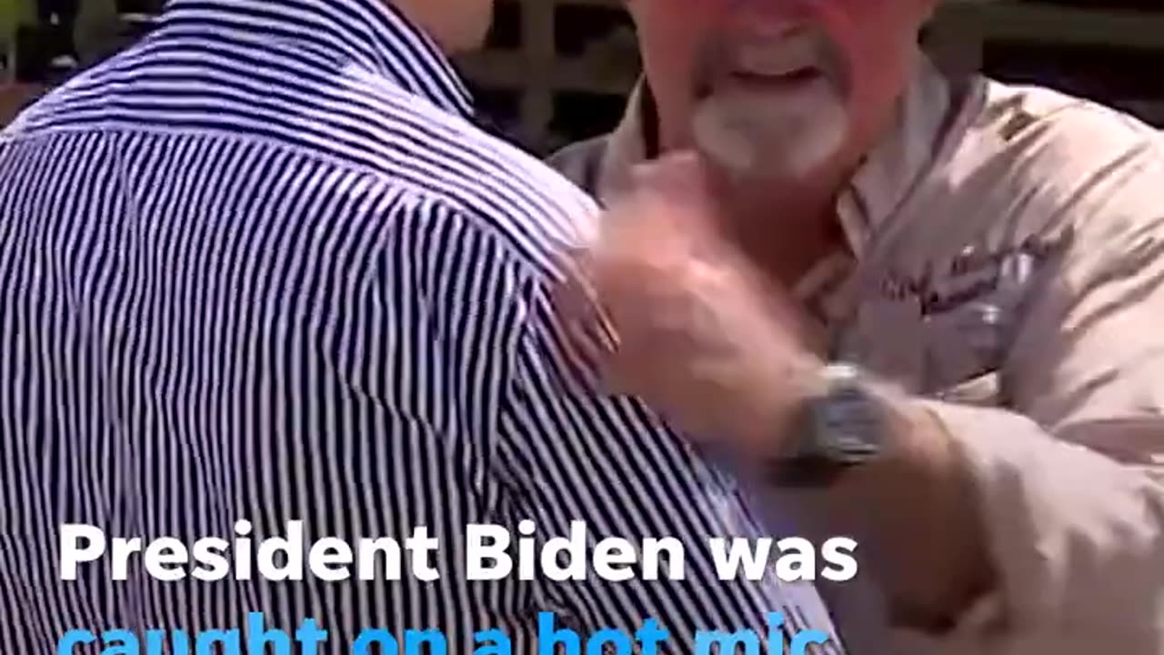 48DAY @USATODAY Subscribe Biden caught on hot mic at Florida news conference /KblackNews