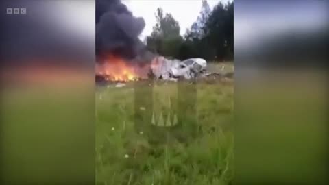 The aircraft was flying from Moscow to St Petersburg, with seven passengers and three crew