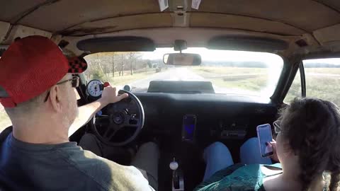 Taking my daughter and her fiancé for a ride on Christmas day in the 72 nova.