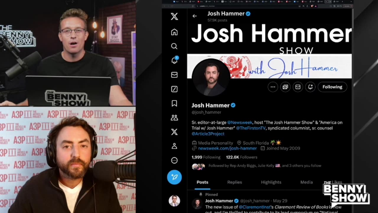 Josh Hammer to Benny Johnson: “The Hunter Biden Legal Defense Was Comical”