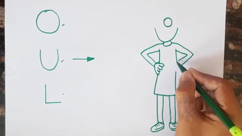 Turns into Motu Patlu cartoon drawing // kids drawing page