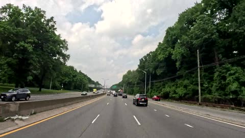 4K Driving from New York City NYC Queens to Columbia County Valatie NY 12184 Route 87 ASMR