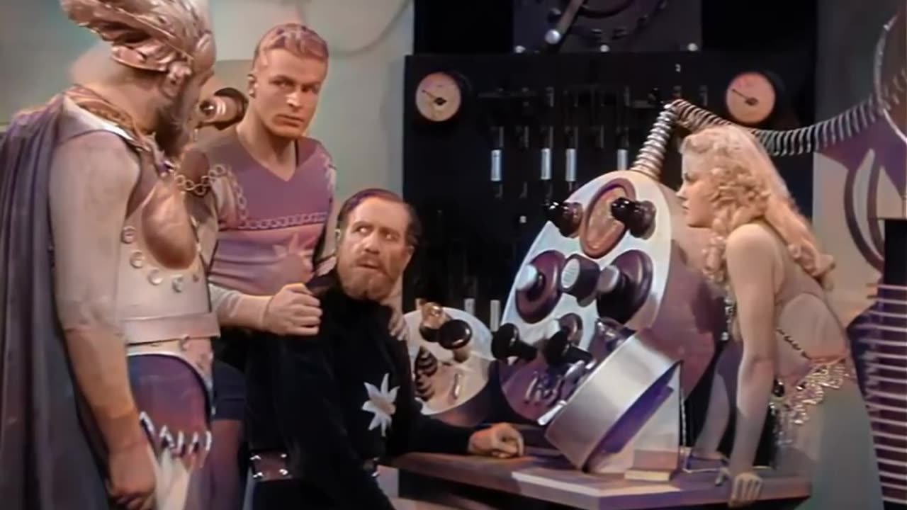 "Flash Gordon - 12 - Trapped in the Turrent" (1936) Colour