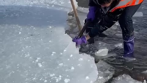 Fishing in winter