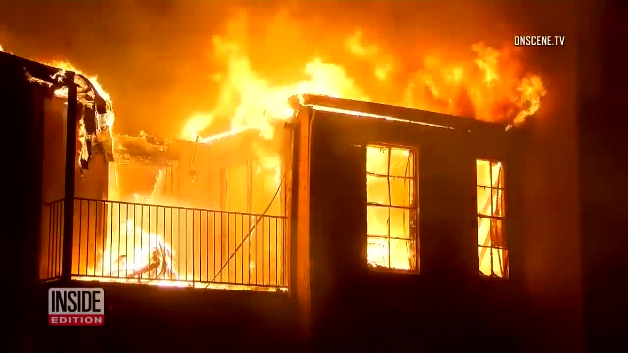 Mom Desperately Hands Children to Firefighters at Scene of Building Fire