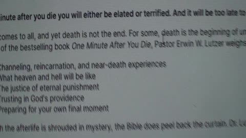 ONE MINUTE AFTER YOU DIE. Where Are You Going Eternal Soul?