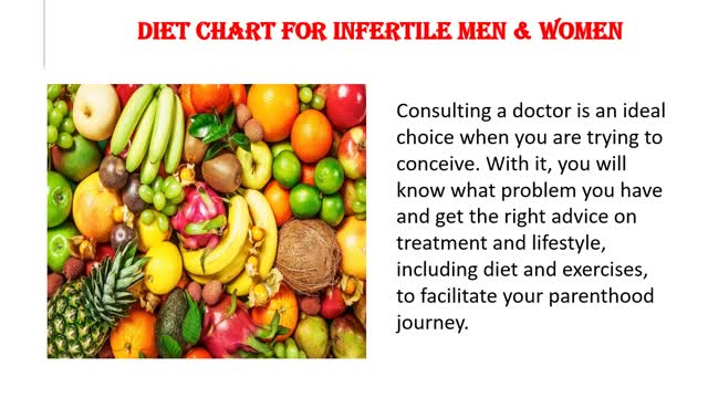 "Diet Chart For Infertile Men & Women "