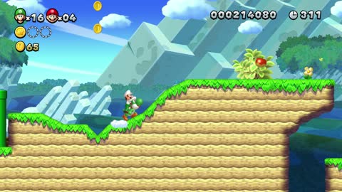 New Super Mario Bros. U Deluxe Acorn Plains 3 - Yoshi Hill