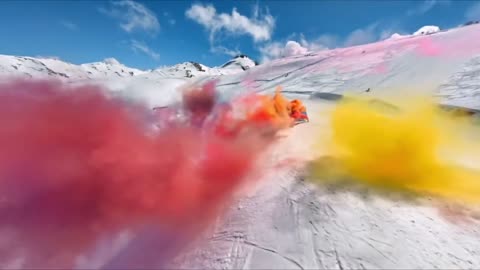 "Looking forward to freedom" # Extreme sports # Skiing # Professional actions, please do not imitate