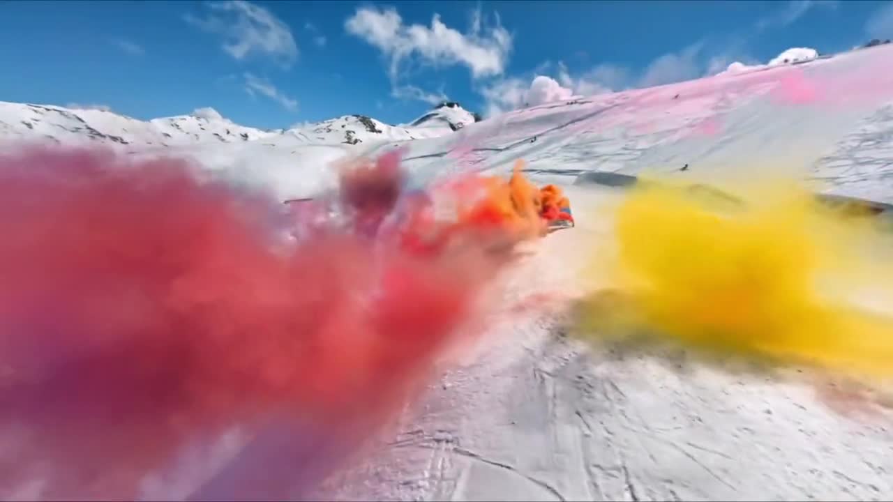 "Looking forward to freedom" # Extreme sports # Skiing # Professional actions, please do not imitate
