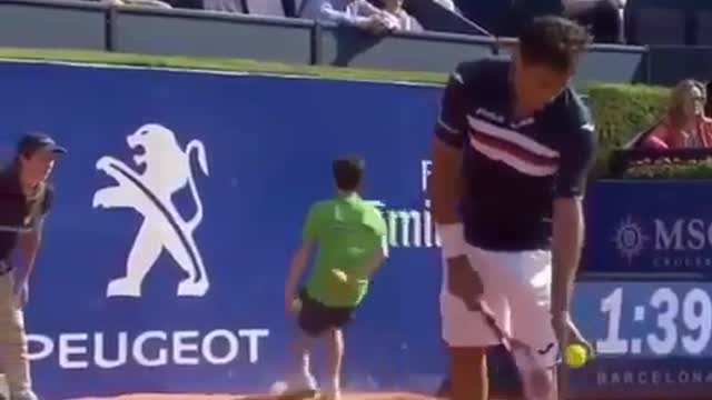 Little tennis player