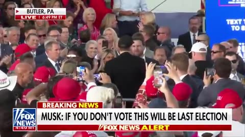 Elon Musk joins Trump onstage at Butler rally_ If you're seeing this, I have 1 a