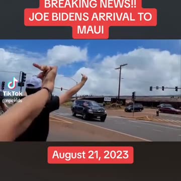 Maui residents “welcome” president Biden to the island