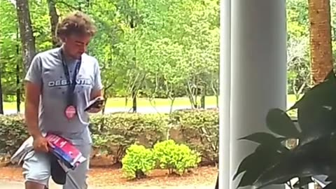 SOUTH CAROLINA Paid Desantis canvasser caught on Ring cam cursing and high