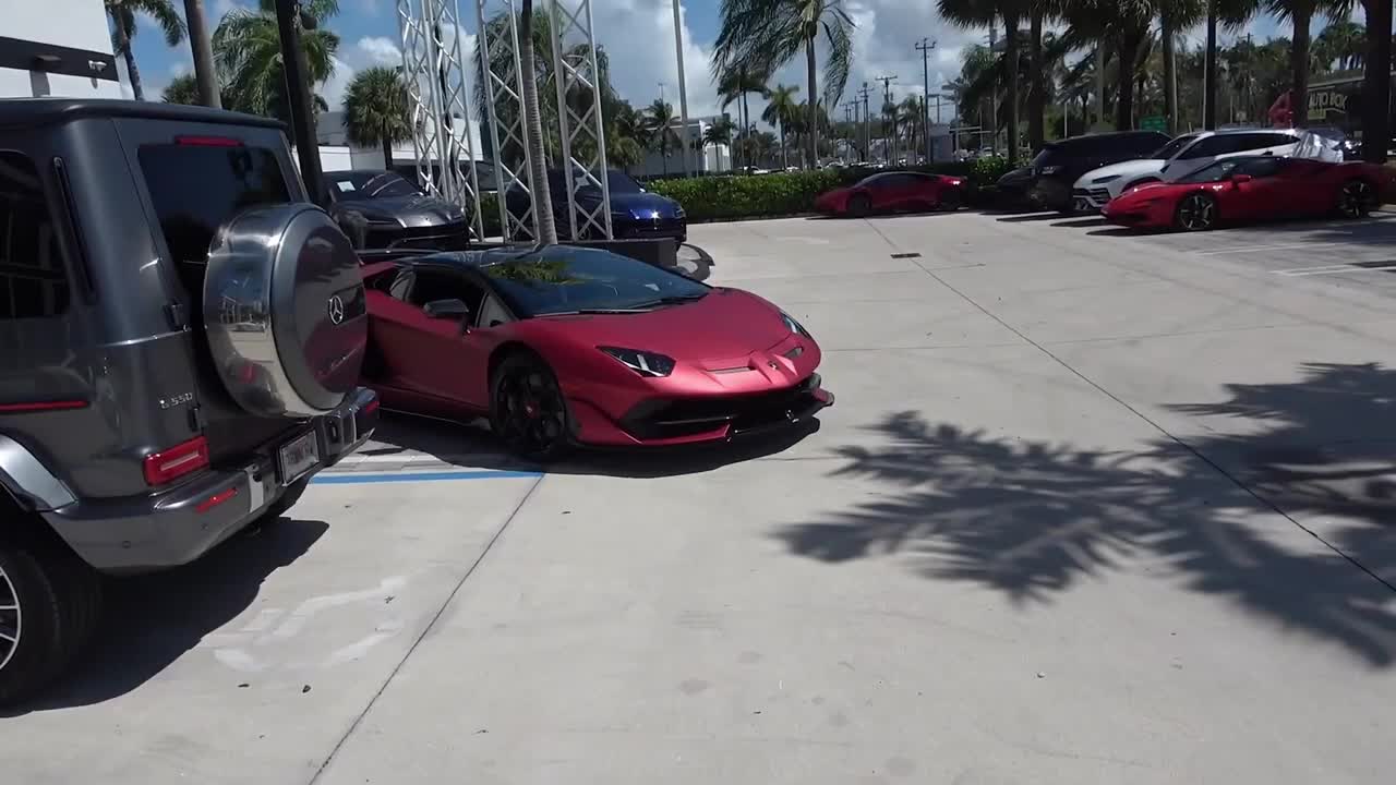 Lamborghini Aventador SVJ ANGRY BULL Start up Drive Interior Exterior Leaving From Lamborghini Miami