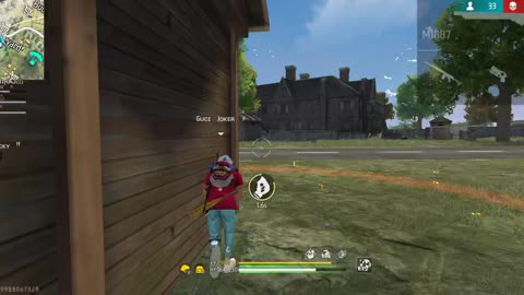 Free Fire Battleground 1v4 clutch op headshot