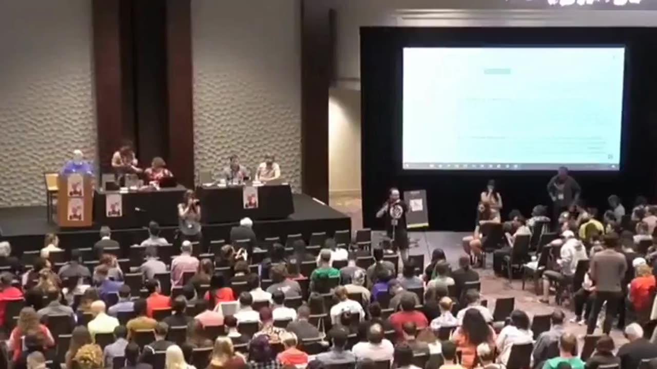 Leftists "retards" holding a meeting