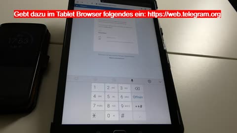 Telegram auch ohne SIM-Karte auf dem Tablet