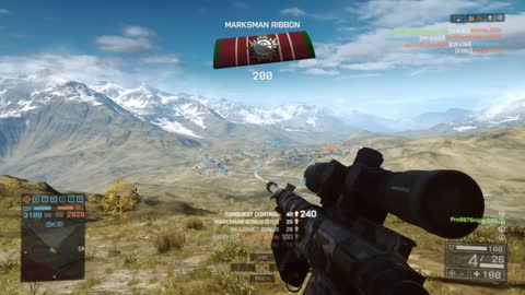 Battlefield 4 Longest Headshot 2117m [PS4]