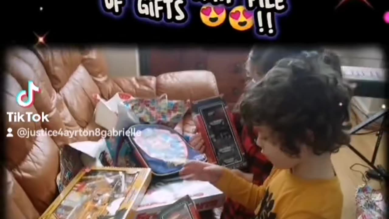 February 2017 Ayrton unwrapping birthday presents at daddy's part 7