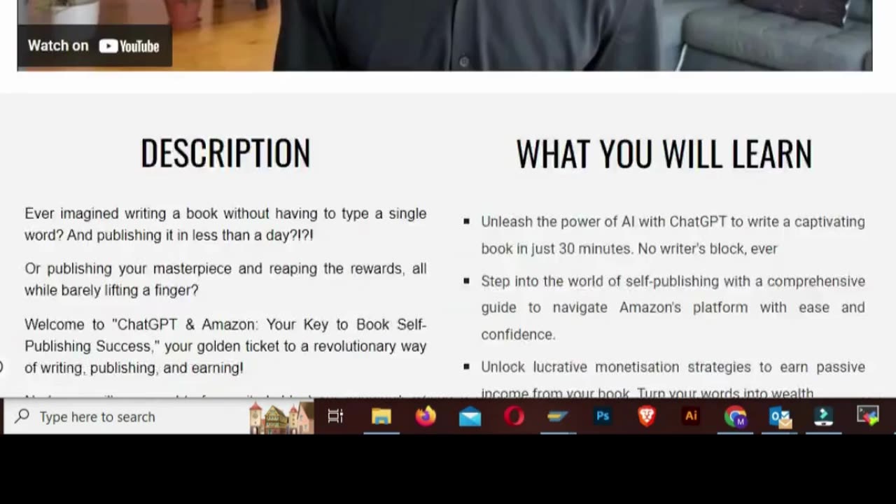 Udemy Paid Course For Download | ChatGPT & Amazon Publishing: Write & Publish a Book in a Day