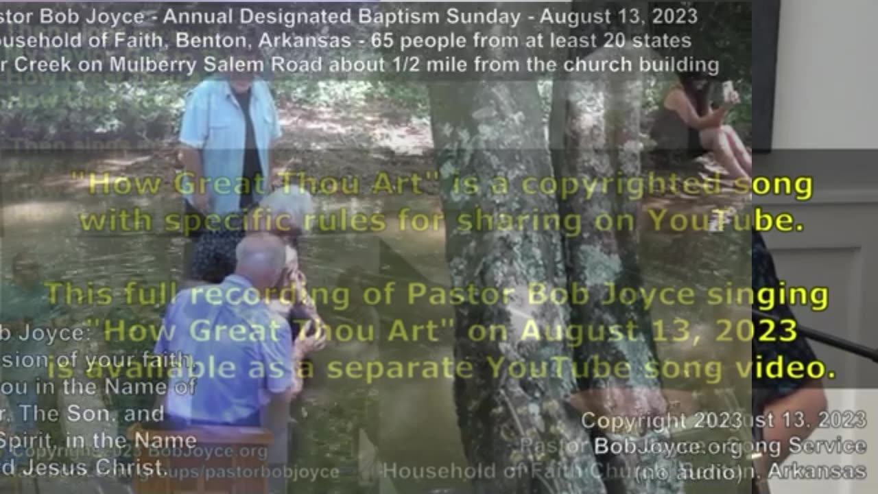 Music Service - August 13, 2023 - Pastor Bob Joyce -