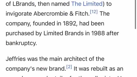 Wait til ya hear about Abercrombie & Fitch