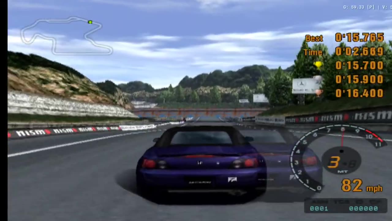 Gran Turismo 3 - License Test IA-2 Gameplay(AetherSX2 HD)