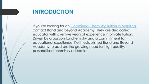 Best Combined Chemistry Tuition in Marsiling