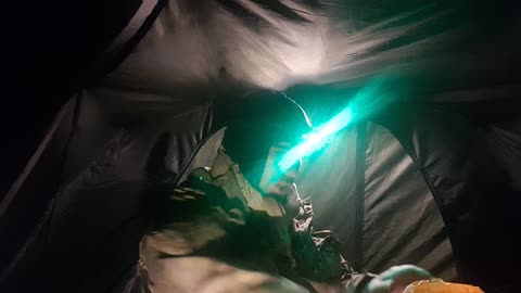 Vlog in the tent. Cold conditions 15th Dec 2022