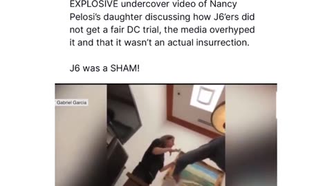 Nancy Pelosi's daughter talking about the J6's