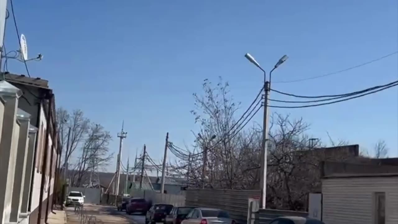 A video captured another drone striking a store in Belgorod.