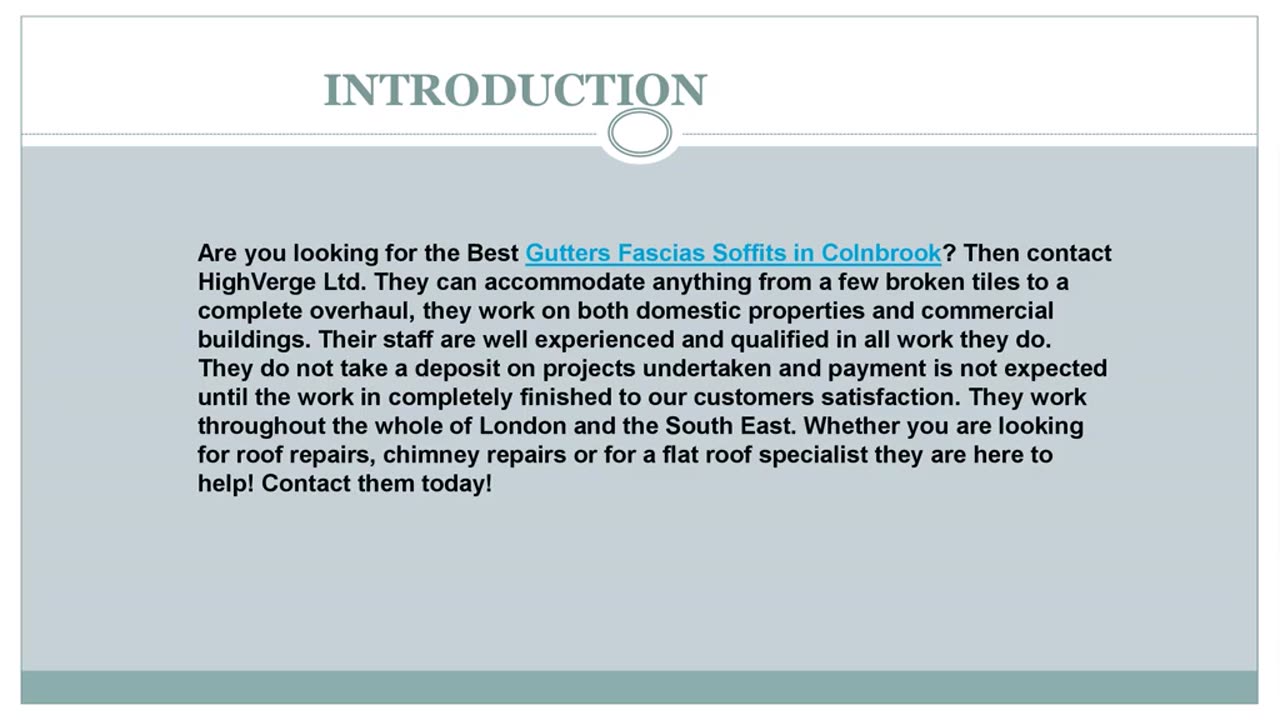 Looking for the best Gutters Fascias Soffits in Colnbrook