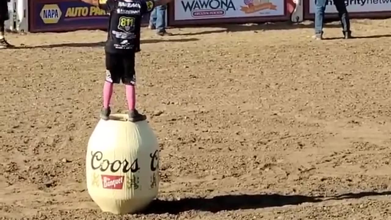 Great Bull Ride at Clovis Rodeo