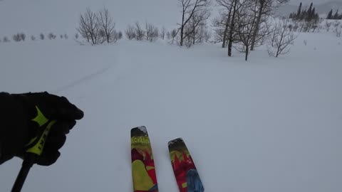 3/1 illusion flat light good snow