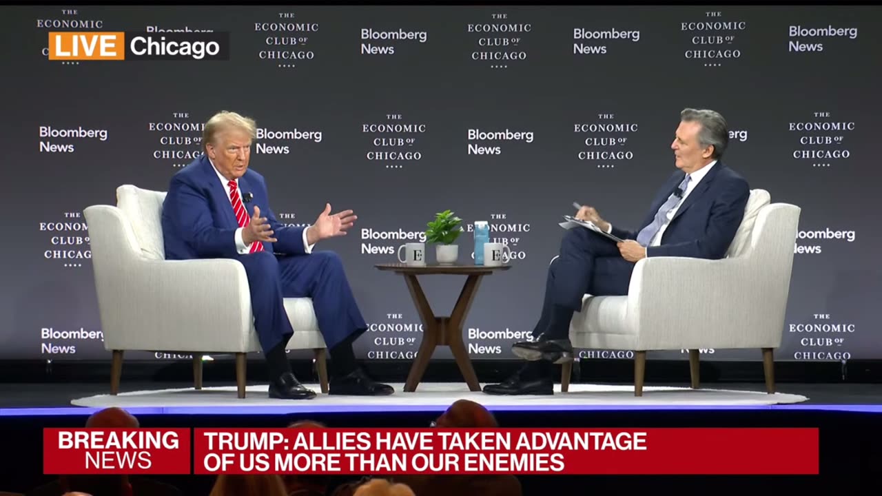 10/15/24 President Trump’s historic interview w/ The Economic Club of Chicago / Bloomberg News