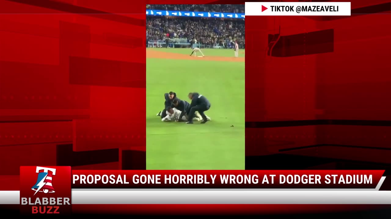 Proposal Gone Horribly Wrong At Dodger Stadium