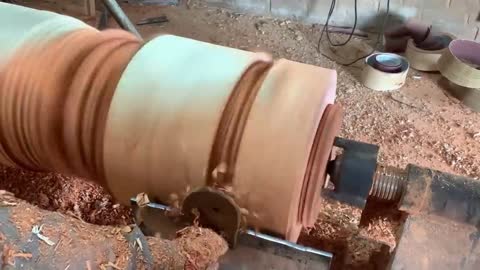 Amazing Woodturning Creative Skills Craft Fastest Easy - Great Art On A Big Wood Lathe