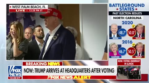 Trump thanks staff after voting in Florida: 'Let's see if we can close it out'