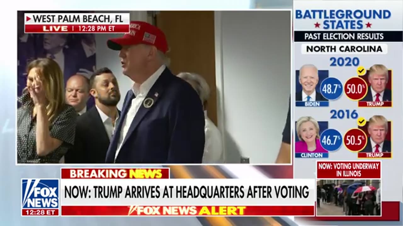 Trump thanks staff after voting in Florida: 'Let's see if we can close it out'