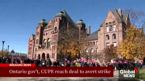 No education workers’ strike as CUPE, Ontario government reach deal