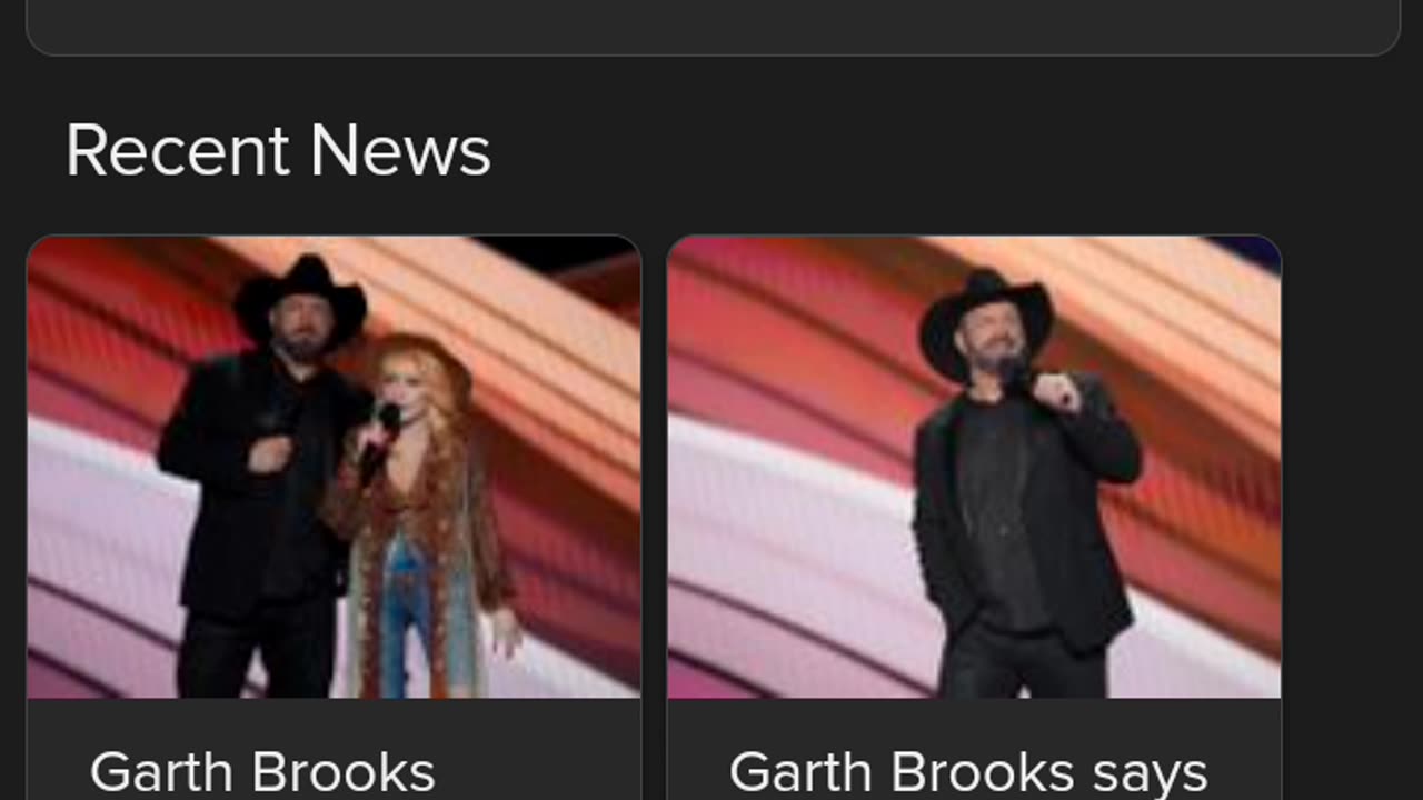 Garth Brooks, has been dog poo back stabber